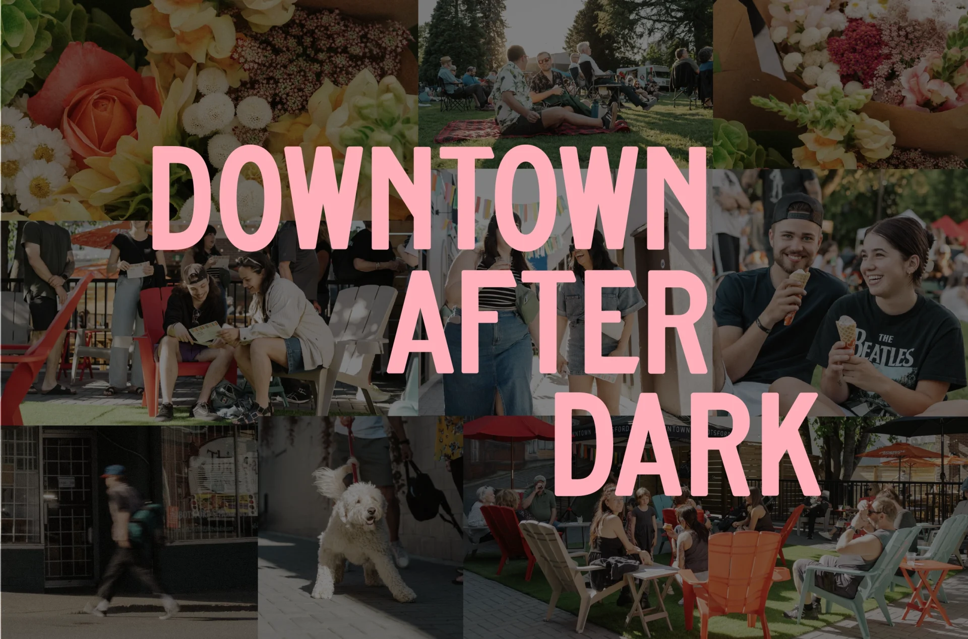 Downtown after dark
